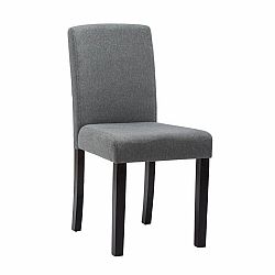 TEMPO KONDELA Jedálenská stolička, sivá/čierna, SELUNA