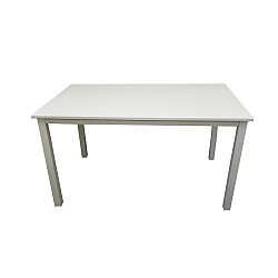 TEMPO KONDELA Jedálenský stôl, biela, 110 cm, ASTRO NEW