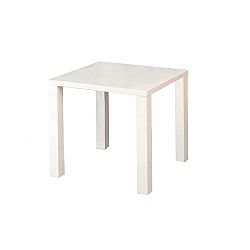 TEMPO KONDELA Jedálenský stôl, biela vysoký lesk HG, ASPER TYP 5