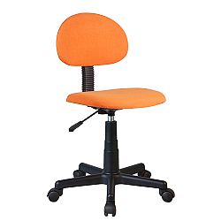 TEMPO KONDELA Kancelárska stolička, čierna/oranžová, SALIM