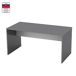 TEMPO KONDELA Písací stôl, grafit/biela, RIOMA TYP 16