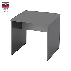 TEMPO KONDELA Písací stôl, grafit/biela, RIOMA TYP 17