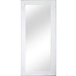 TEMPO KONDELA Zrkadlo, drevený rám bielej farby, MALKIA TYP 8