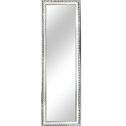 TEMPO KONDELA Zrkadlo, drevený rám striebornej farby, MALKIA TYP 5