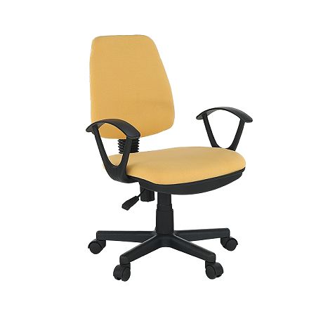 TEMPO KONDELA Kancelárska stolička, žltá, COLBY