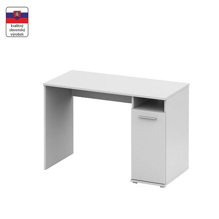 TEMPO KONDELA PC stôl, biela,  NOKO-SINGA 21