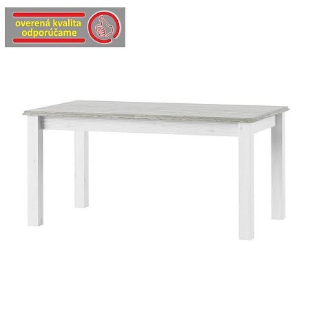 TEMPO KONDELA Rozkladací jedálenský stôl, biela, LIONA LM 88